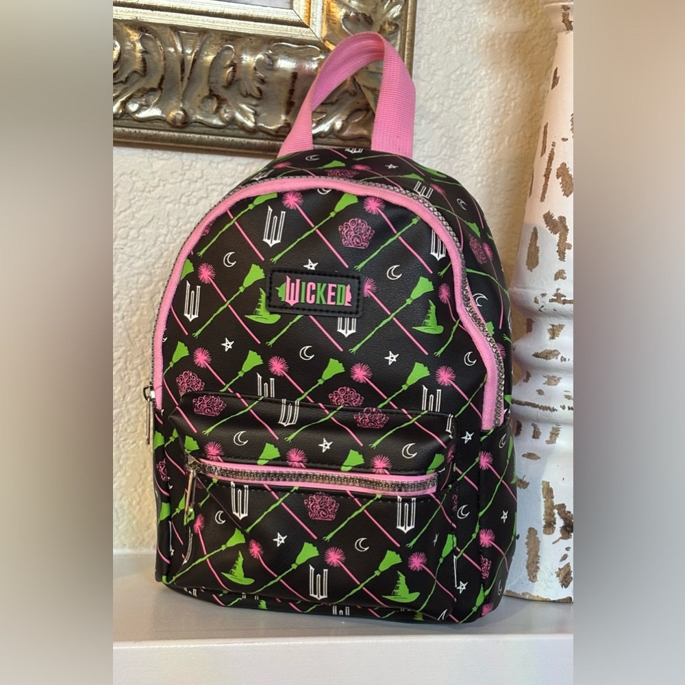💗💚 Wicked Kids Backpack - Black, Pink, and Green